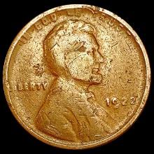 1922 No D, Strong Rev. Wheat Cent LIGHTLY CIRCULATED