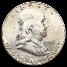 1951-S Franklin Half Dollar CHOICE BU