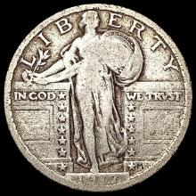 1917 T2 Standing Liberty Quarter LIGHTLY CIRCULATED