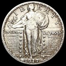 1817-S T2 Standing Liberty Quarter LIGHTLY CIRCULATED