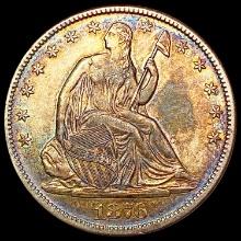1876-CC Seated Liberty Half Dollar CHOICE AU