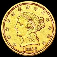 1858 $2.50 Gold Quarter Eagle HIGH GRADE