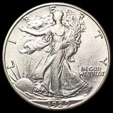 1929-D Walking Liberty Half Dollar CLOSELY UNCIRCULATED