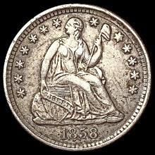 1858-O Seated Liberty Half Dime CLOSELY UNCIRCULATED
