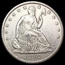 1862-S Seated Liberty Half Dollar CHOICE AU