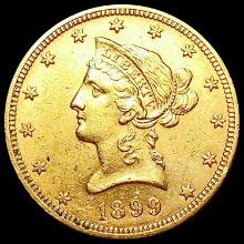 1899 $10 Gold Eagle CLOSELY UNCIRCULATED