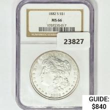1882-S Morgan Silver Dollar NGC MS66