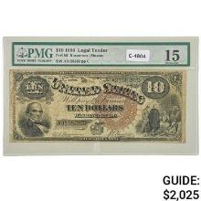 FR. 108 1880 $10 TEN DOLLARS JACKASS LEGAL TENDER UNITED STATES NOTE PMG CHOICE FINE-15