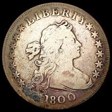 1800 Low 8 BB-190 Draped Bust Dollar NICELY CIRCULATED