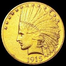 1915 $10 Gold Eagle NEARLY UNCIRCULATED