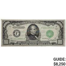 FR. 2211-F 1934 $1,000 ONE THOUSAND DOLLARS FRN FEDERAL RESERVE NOTE ATLANTA, GA VERY FINE