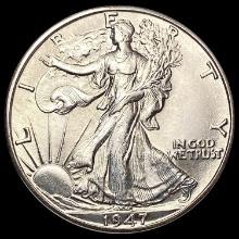 1947-D Walking Liberty Half Dollar CHOICE BU