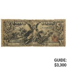 FR. 268 1896 $5 FIVE DOLLARS EDUCATIONAL SILVER CERTIFICATE CURRENCY NOTE