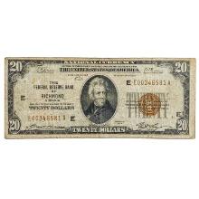 FR. 1870-E 1929 $20 FRBN FEDERAL RESERVE BANK NOTE RICHMOND, VA VERY FINE