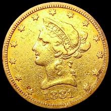 1881 $10 Gold Eagle HIGH GRADE