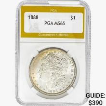 1888 Morgan Silver Dollar PGA MS65