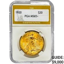 1920 $20 Gold Double Eagle PGA MS65+