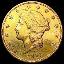 1893 $20 Gold Double Eagle UNCIRCULATED