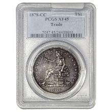 1878-CC Silver Trade Dollar PCGS XF45