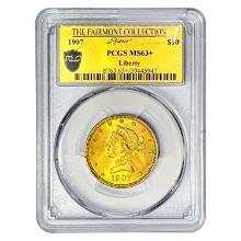 1907 $10 Gold Eagle PCGS MS63+ Liberty