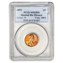 1972 Lincoln Memorial Cent PCGS MS65 RD DDO