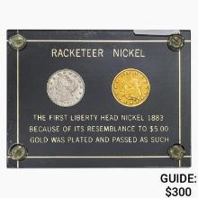 1883 Racketeer Nickel Liberty Head
