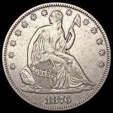 1876 Seated Liberty Half Dollar CHOICE AU