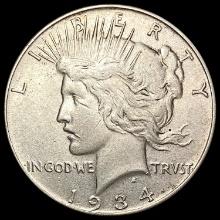 1934 Silver Peace Dollar CLOSELY UNCIRCULATED