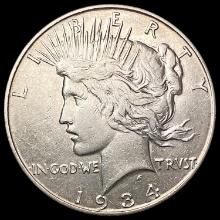 1934-D Silver Peace Dollar CLOSELY UNCIRCULATED