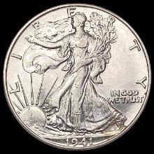 1941-S Walking Liberty Half Dollar CLOSELY UNCIRCULATED