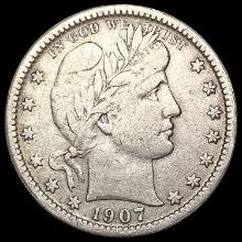 1907-O Barber Quarter NEARLY UNCIRCULATED