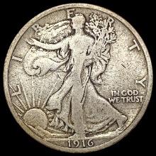 1916 Walking Liberty Half Dollar LIGHTLY CIRCULATED