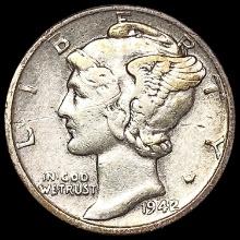 1942/1 Mercury Dime CLOSELY UNCIRCULATED