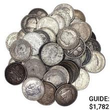 1893-1950's Silver Commemorative 50c Lot (54 Coins)