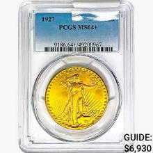 1927 $20 Gold Double Eagle PCGS MS64+