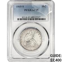 1865-S Seated Liberty Half Dollar PCGS XF45