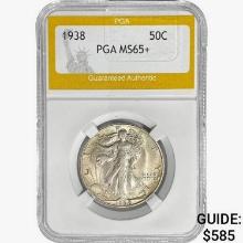 1938 Walking Liberty Half Dollar PGA MS65+