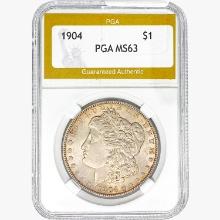 1904 Morgan Silver Dollar PGA MS63