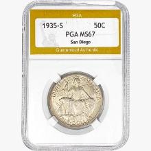 1935-S San Diego Half Dollar PGA MS67