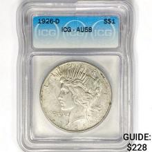1926-D Silver Peace Dollar ICG AU58