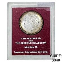 1882 Morgan Silver Dollar PICC MS65 Redfield