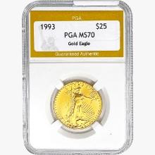1993 US 1/2oz. Gold $20 Eagle PGA MS70