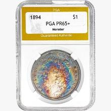 1894 Morgan Silver Dollar PGA PR65+ Monster