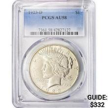 1923-D Silver Peace Dollar PCGS AU58