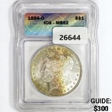 1884-O Morgan Silver Dollar ICG MS62