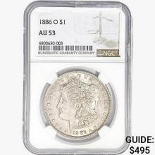 1886-O Morgan Silver Dollar NGC AU53