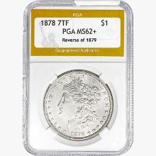 1878 Morgan Silver Dollar PGA MS62+ REV 79