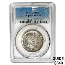 1926 Sesquincentennial Half Dollar PCGS MS63