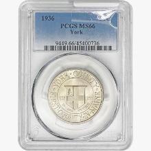 1936 York Half Dollar PCGS MS66