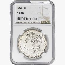 1902 Morgan Silver Dollar NGC AU58